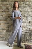 Elbury Twist & Bloom Luxury Knit Co Ord Set Grey Marl